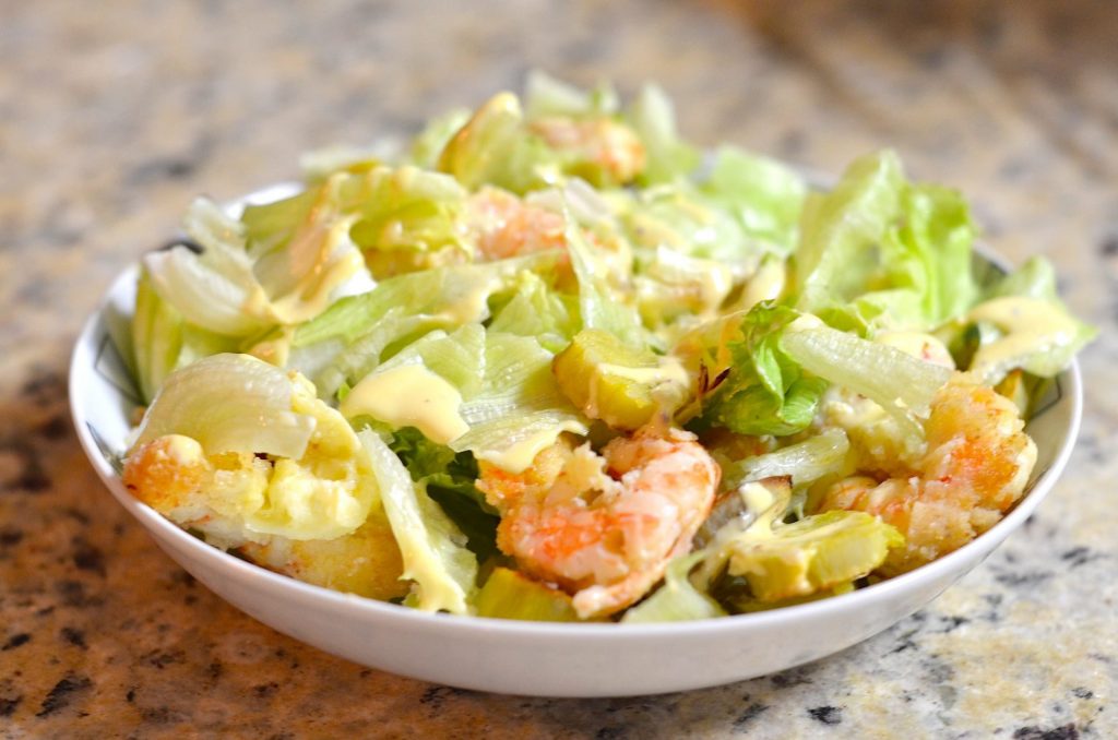 Receita Saladinha de Camarão com Couve Flor