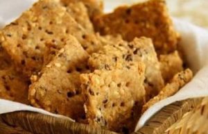 Receita biscoito crocante de linhaça